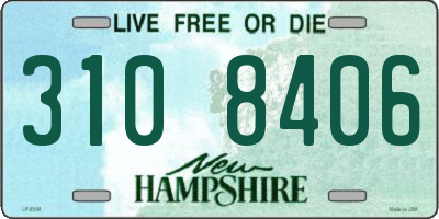 NH license plate 3108406