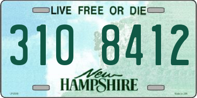 NH license plate 3108412