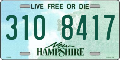 NH license plate 3108417