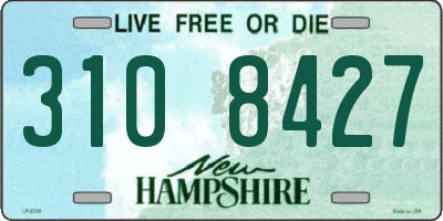 NH license plate 3108427