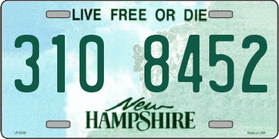 NH license plate 3108452
