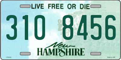 NH license plate 3108456