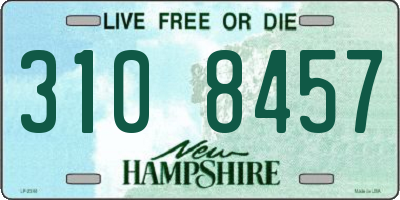 NH license plate 3108457
