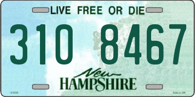 NH license plate 3108467
