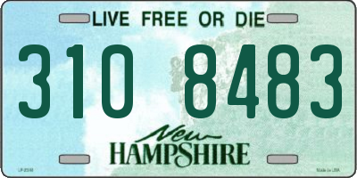 NH license plate 3108483