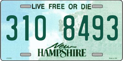 NH license plate 3108493