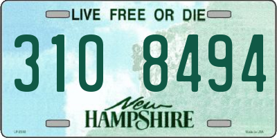 NH license plate 3108494
