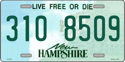 NH license plate 3108509
