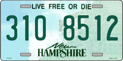 NH license plate 3108512