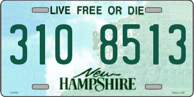 NH license plate 3108513