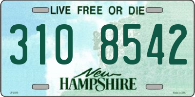 NH license plate 3108542