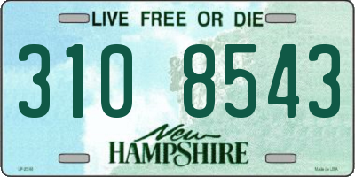 NH license plate 3108543