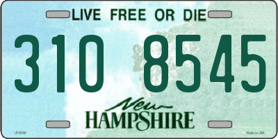 NH license plate 3108545