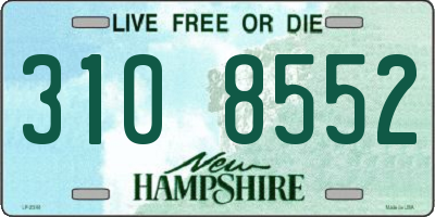 NH license plate 3108552