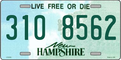 NH license plate 3108562