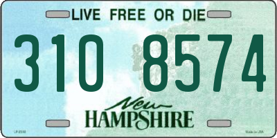 NH license plate 3108574