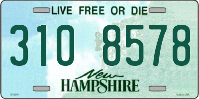 NH license plate 3108578