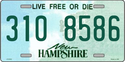 NH license plate 3108586