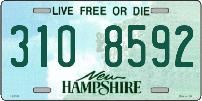 NH license plate 3108592