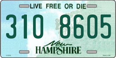 NH license plate 3108605