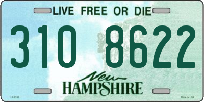 NH license plate 3108622
