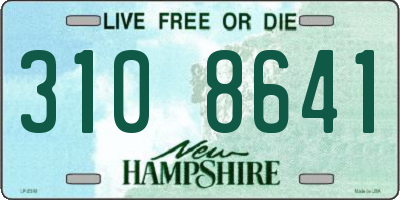 NH license plate 3108641