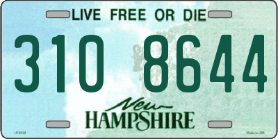 NH license plate 3108644