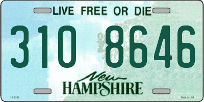 NH license plate 3108646