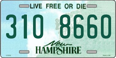 NH license plate 3108660