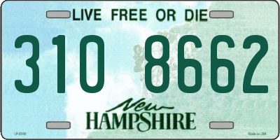 NH license plate 3108662
