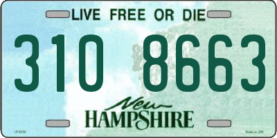 NH license plate 3108663