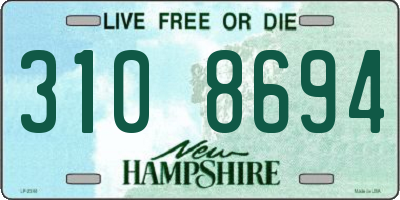 NH license plate 3108694