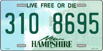 NH license plate 3108695