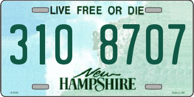 NH license plate 3108707