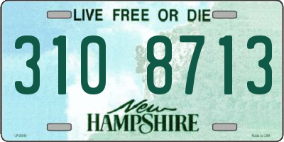 NH license plate 3108713