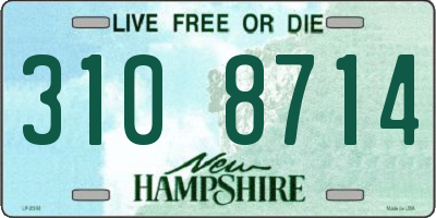 NH license plate 3108714
