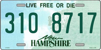 NH license plate 3108717