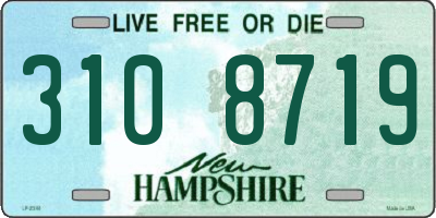 NH license plate 3108719
