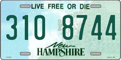 NH license plate 3108744