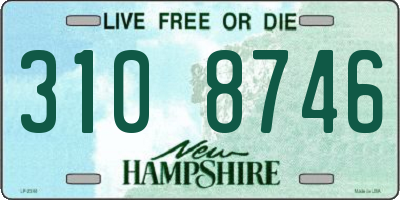 NH license plate 3108746