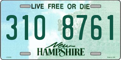NH license plate 3108761
