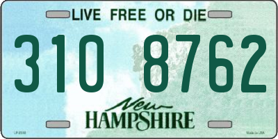 NH license plate 3108762