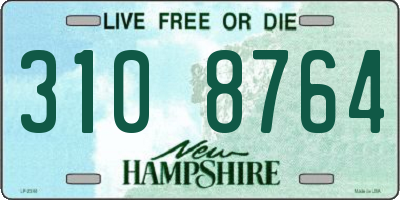 NH license plate 3108764