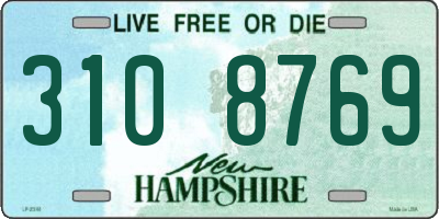 NH license plate 3108769