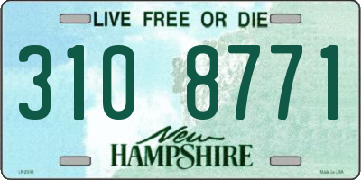 NH license plate 3108771