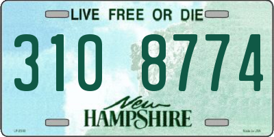 NH license plate 3108774