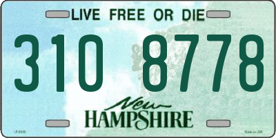 NH license plate 3108778