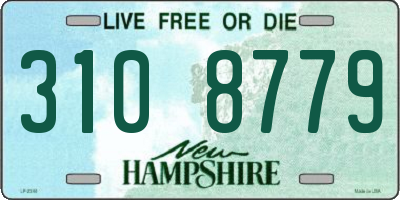 NH license plate 3108779