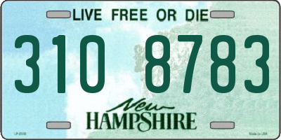 NH license plate 3108783