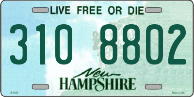NH license plate 3108802